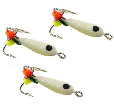 Мормышки для зимней рыбалки, Чертик с фосфором 2.5мм 0,5 гр. 3 шт.