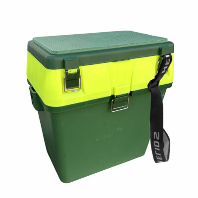 Ящик для зимней и летней рыбалки, рыболовный зимний, для хранения двухсекционный 19 литров HS-IB-19-GH