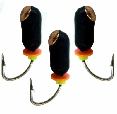 Мормышки для зимней рыбалки, Бочонок с медной коронкой 3мм 0,8 гр. 3 шт.