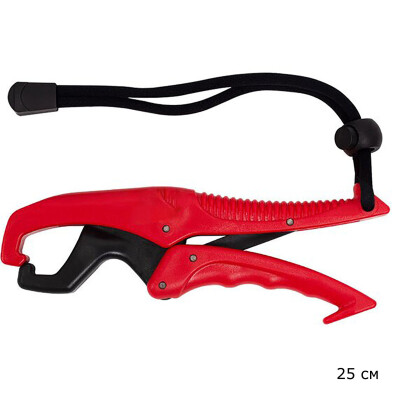 Липгрип 25см Челюстной захват для рыбалки / Захват для рыбы 25 см красный