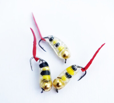 Мормышка 0,6 г Ручейник Оса, вольфр. (3 шт)