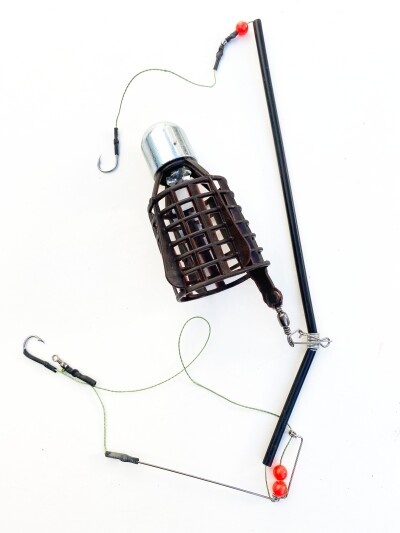 Монтаж фидерный с пластиковой корзиной 3 ключка 20 гр