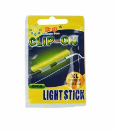 Рыболовные светящиеся палочки на удочку ClipOn 2 шт