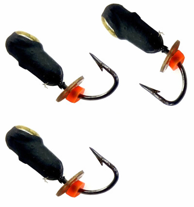 Мормышки для зимней рыбалки, Бочонок с золотой коронкой d-2.0мм 0,3 гр. 3 шт