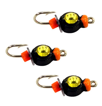 Мормышки зимние Таблетка с кристаллом Swarowski 0,2 гр. 3 шт