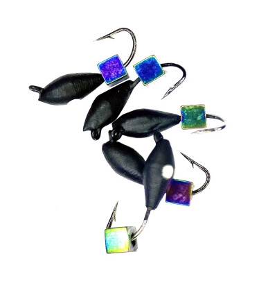 Мормышки для зимней рыбалки, овсинка Корон+куб вольфрам 0.3 гр. 2 мм. 5 шт.