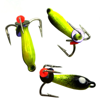 Мормышки вольфрамовые Чертик с глазком лимонный 0,3 гр 3 шт