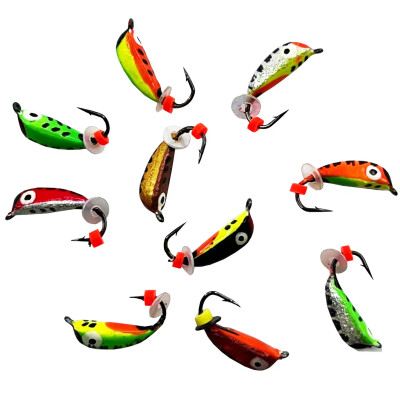 Мормышки для зимней рыбалки, Ассорти №7 (крючки Корея) 10 шт 0.45 гр