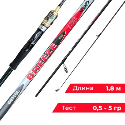 Cпиннинг разборный легкий 0.5-5 гр 180 см 1.8 м