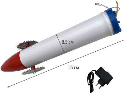 Ракета (Торпеда) для установки сетей под лед (металл)
